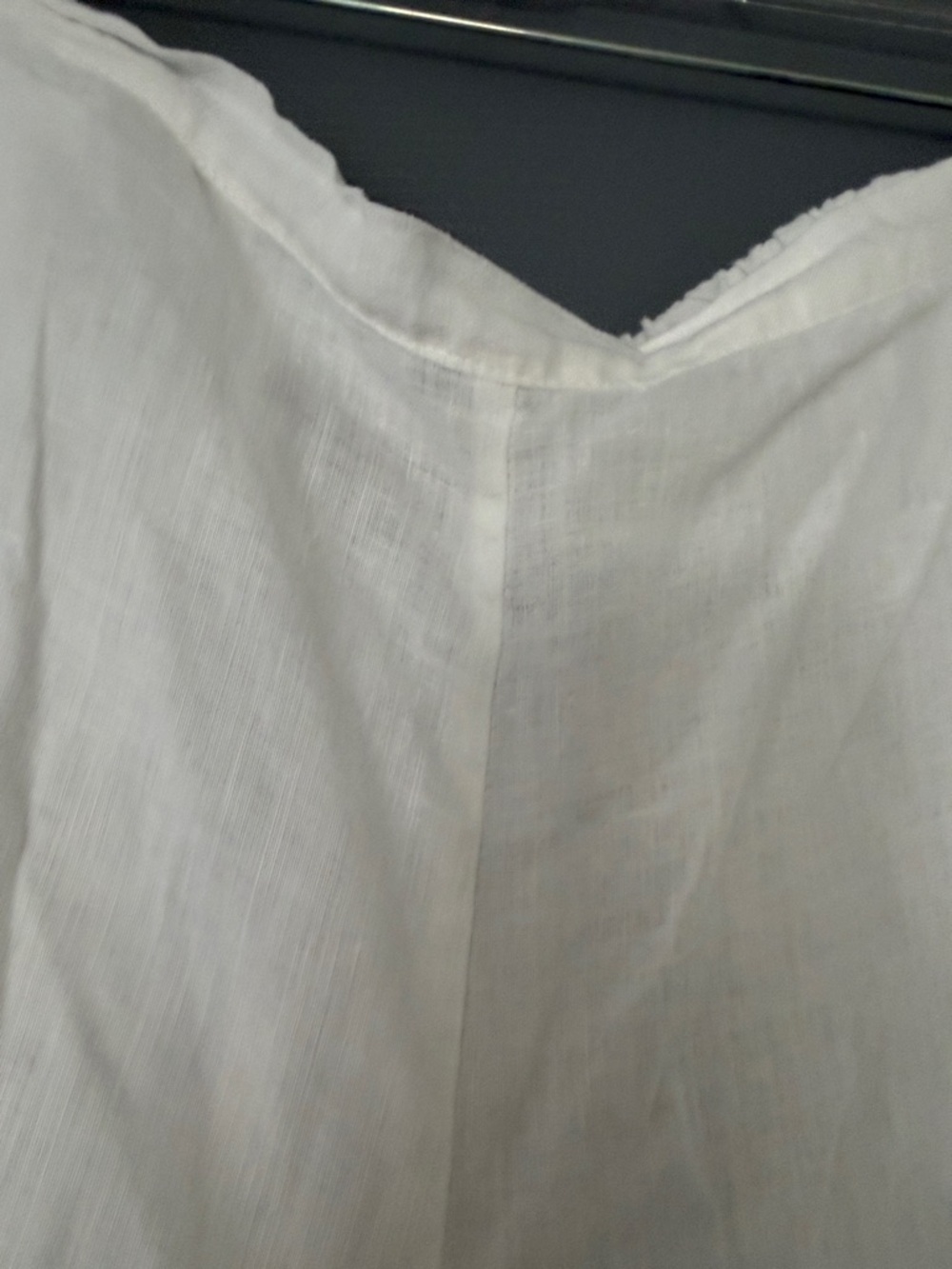 Flax White Linen Pants - Picture 2 of 4
